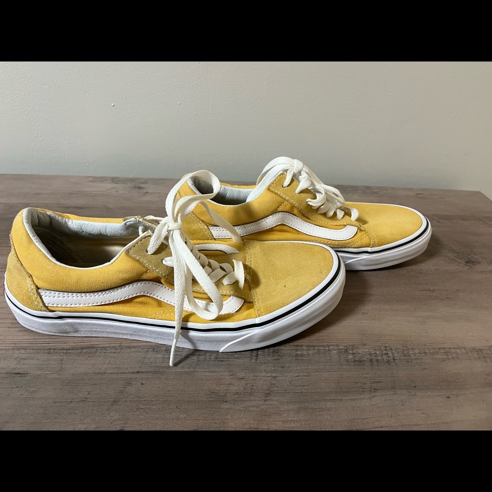 Vans old skool yellow suede sneakers